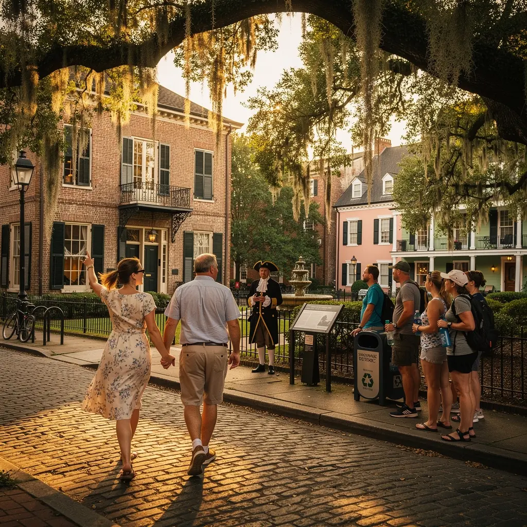 Уютный эко-отель с солнечными панелями на крыше и садом для отдыха гостей.