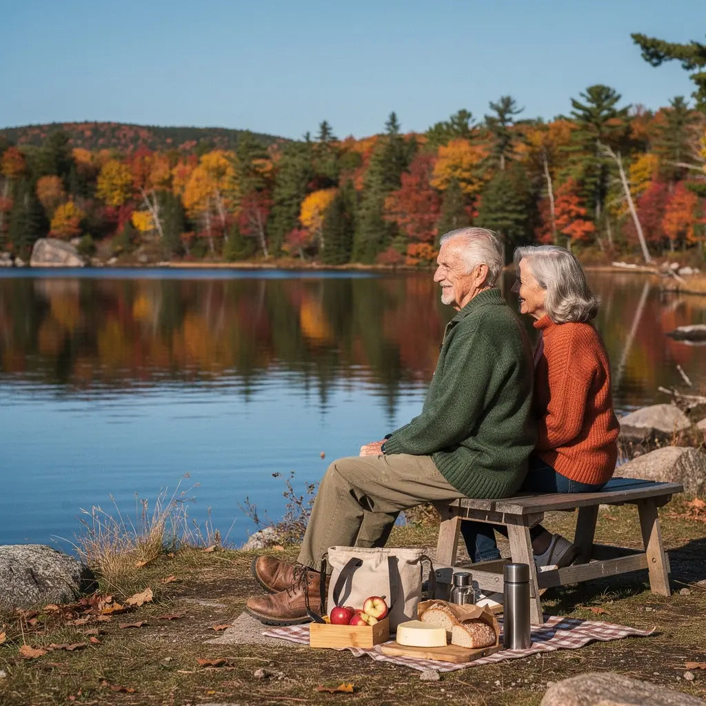 Путешественник, наслаждающийся пешей прогулкой по заповеднику с разнообразной флорой и фауной.