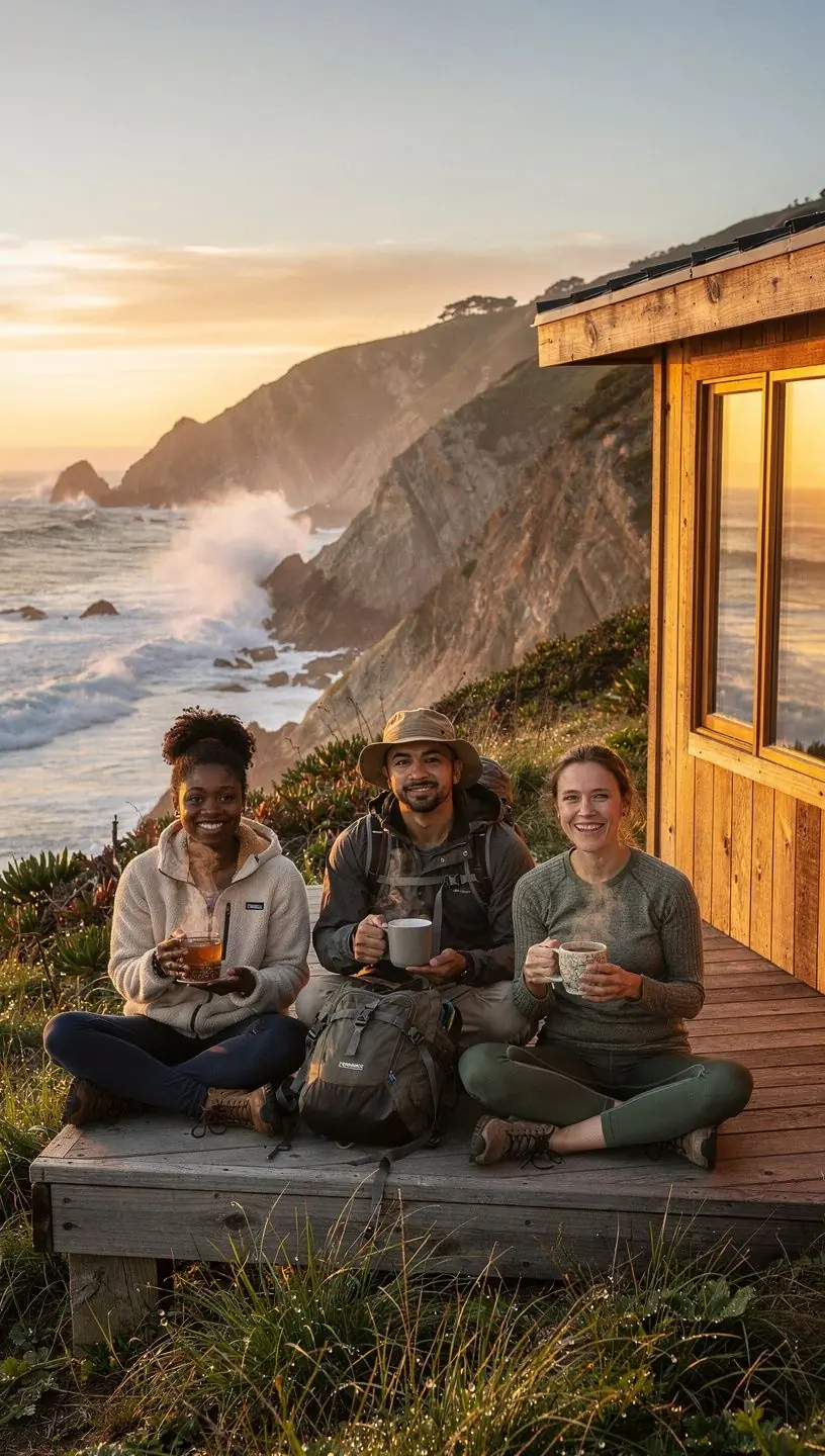 Экологически чистое жилье с солнечными панелями на крыше в лесной местности.