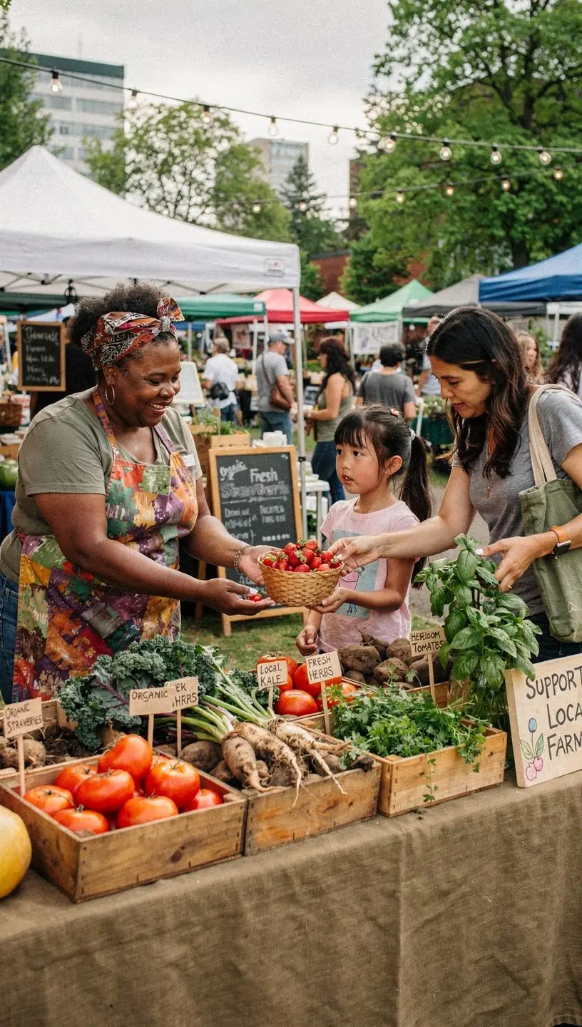 Группа туристов, наслаждающихся природой во время ответственного путешествия.