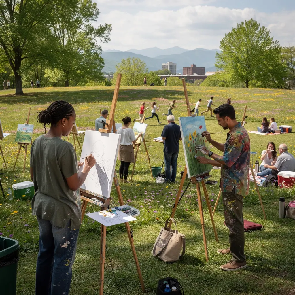 Карта США с отмеченными местами для ответственного туризма и зеленых отелей.